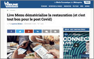 La Tribune - Live Menu dématérialise la restauration  (et c'est tout bon pour le post Covid)